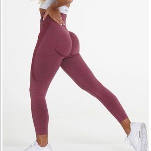 NVGTN Maroon Contour Seamless Leggings